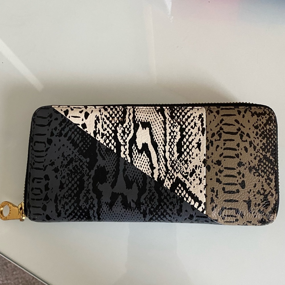 Marc by Marc Jacobs tri-color animal print leather wallet